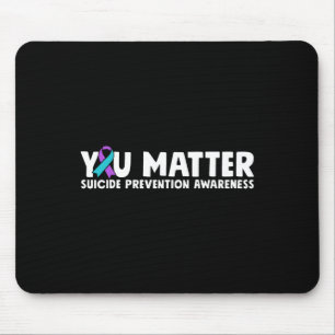 You Problem Suicide Prevention Awareness Teal Purp Mouse Mat