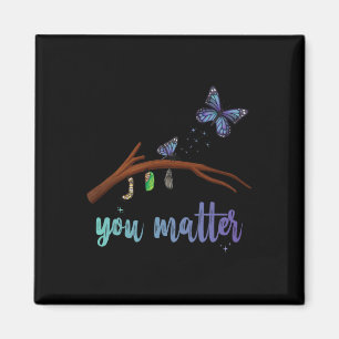 You Problem Suicide Prevention Butterfly Transform Magnet