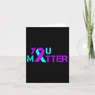 You Problem Suicide Prevention Depression Awarenes Card