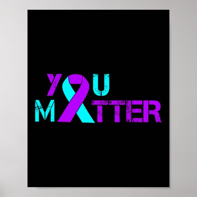You Problem Suicide Prevention Depression Awarenes Poster (Front)
