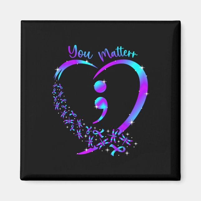 You Problem - Suicide Prevention Teal Purple Aware Magnet (Front)