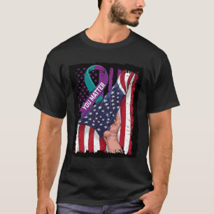 You Problem Teal And Purple Ribbon Suicide Awarene T-Shirt