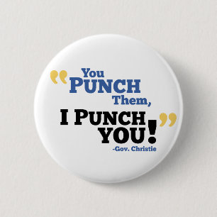 You Punch Them, I Punch You! 6 Cm Round Badge