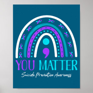 You Rainbow Mental Health Suicide Prevention Poster