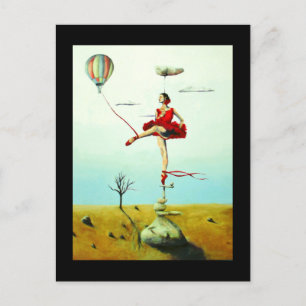 You Raise Me Up Inspirational Ballerina Postcard
