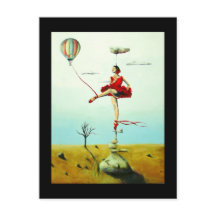 You Raise Me Up Inspirational Ballerina Postcard