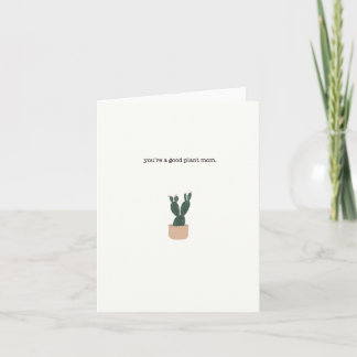you’re a good plant mum // blank greeting card