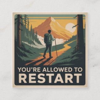 You’re Allowed To Restart Square Business Card