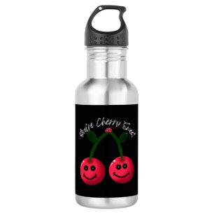 You’re Cherry Sweet Typography, Cute Cherry Pun 532 Ml Water Bottle