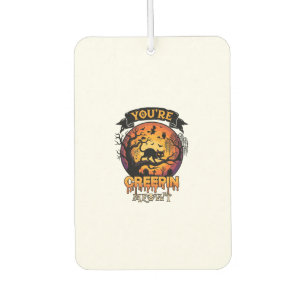 You Re Creepin Meowt Halloween Black Cat Full Moon Car Air Freshener