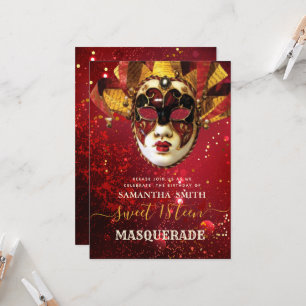You’re Invited to My Sweet 16 Masquerade Invitation