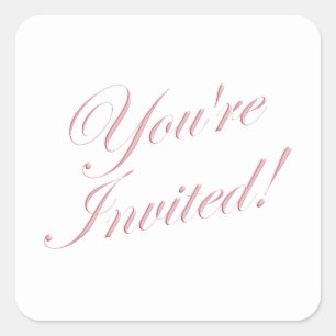You’re Invited Wedding Invitation Envelope Seal