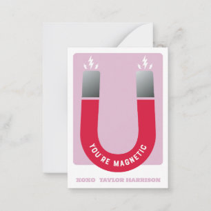 You’re Magnetic Magnet Design Classroom Valentine Card