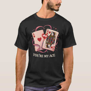 You’re My Ace: Vintage Queen of Hearts Playing Car T-Shirt