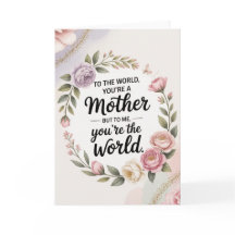You’re My World – Elegant Birthday Design for Mum
