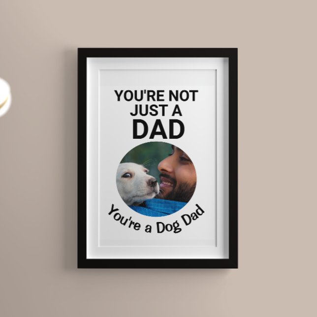 You’re not just a dad…you’re a dog dad personalise poster (Creator Uploaded)