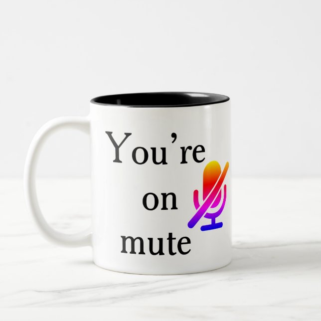 You’re on mute” Corporate Training Fail Mug (Left)