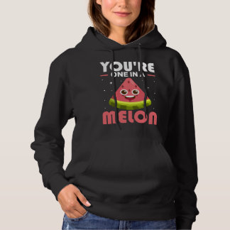 You re One In A Melon  Watermelon Costume Hoodie