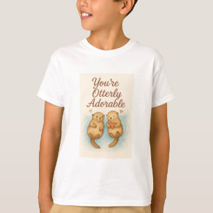 You’re Otterly Adorable – Cute Watercolor Otters T-Shirt