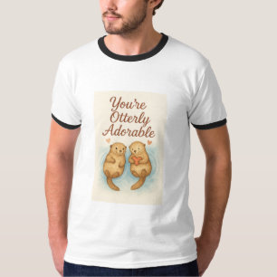 You’re Otterly Adorable – Cute Watercolor Otters T-Shirt