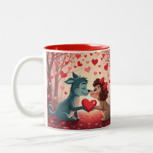 You’re paws-itively purr-fect for me Two-Tone coffee mug