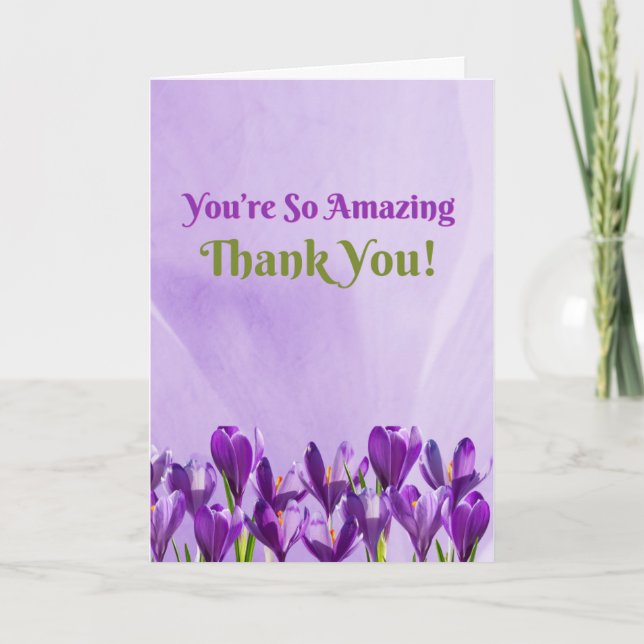 You’re So Amazing Thank You (Romans 12:10) Card (Front)