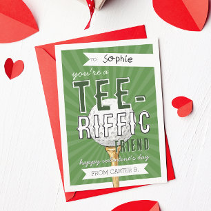 You’re Tee-rific Golf Valentine Classroom Card