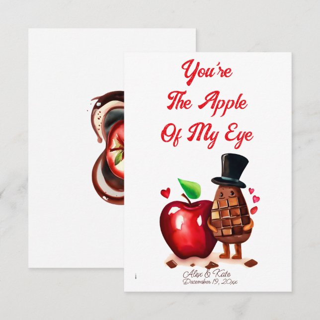 You’re The Apple Of My Eye Card (Front/Back)