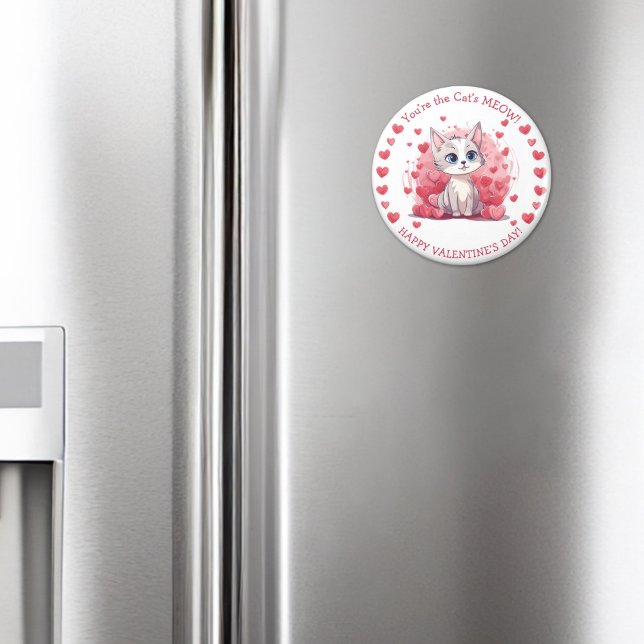 You’re the Cat’s Meow Small Kid’s Class Valentine  Magnet (Creator Uploaded)