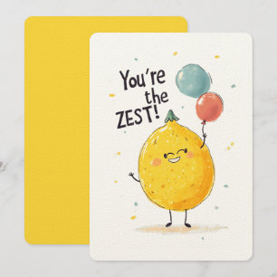 You’re the ZEST!   Squeeze Out the Fun and Flavour Invitation