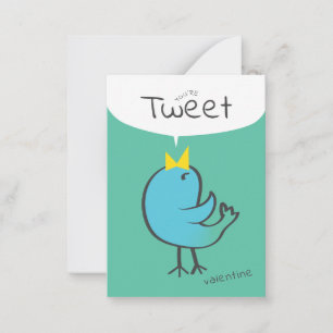 You’re Tweet Valentine Card for Kids   Red Bird