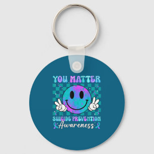 You Ribbon Suicide Prevention Awareness Women Men  Key Ring