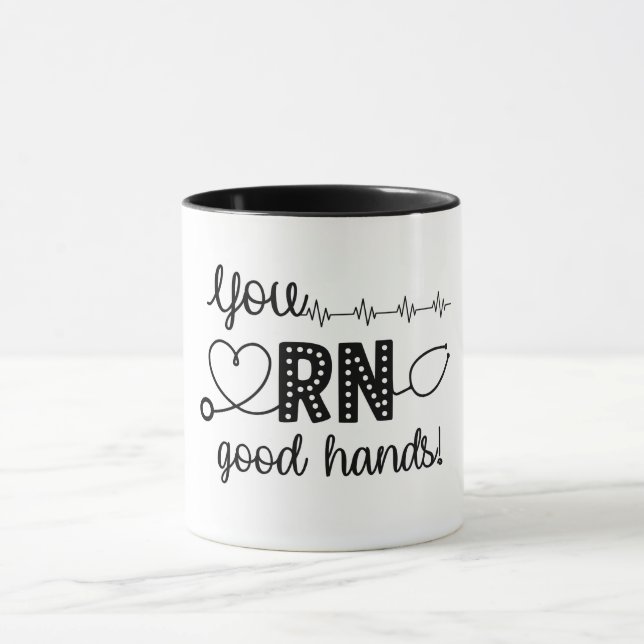 You RN Good Hands Mug (Center)
