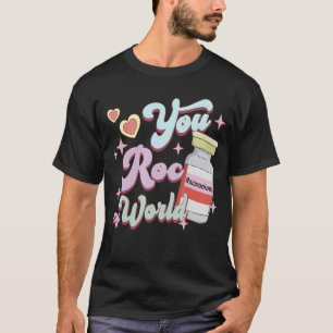You Roc My World Funny ICU CRNA Nurse Happy Valent T-Shirt