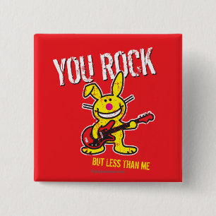 You Rock 15 Cm Square Badge