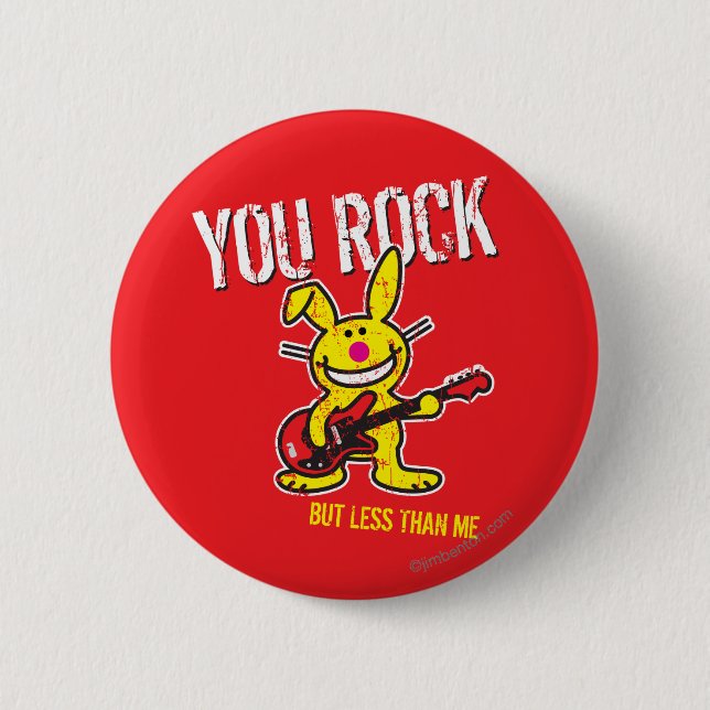 You Rock 6 Cm Round Badge (Front)