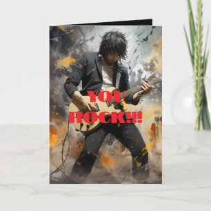YOU ROCK BIRTHDAY CARD