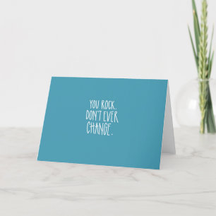 You rock blank card