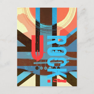 You Rock - british classic rock postcard