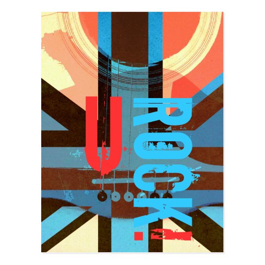 You Rock - british classic rock postcard