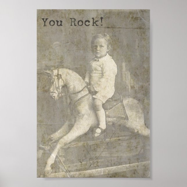 You Rock! Child and Rocking Horse Poster (Front)