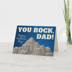 You Rock, Dad!  Happy Father's Day Card