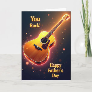You Rock Fathers Day Music Card