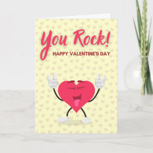 You Rock! Funny Valentine Card
