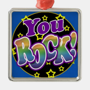 You Rock! Metal Tree Decoration