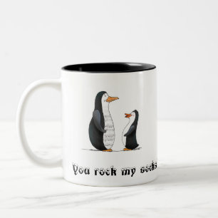 You Rock My Socks! Two-Tone Coffee Mug