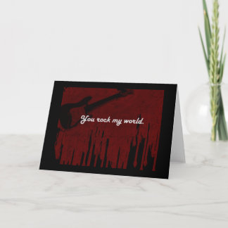 You rock my world! holiday card