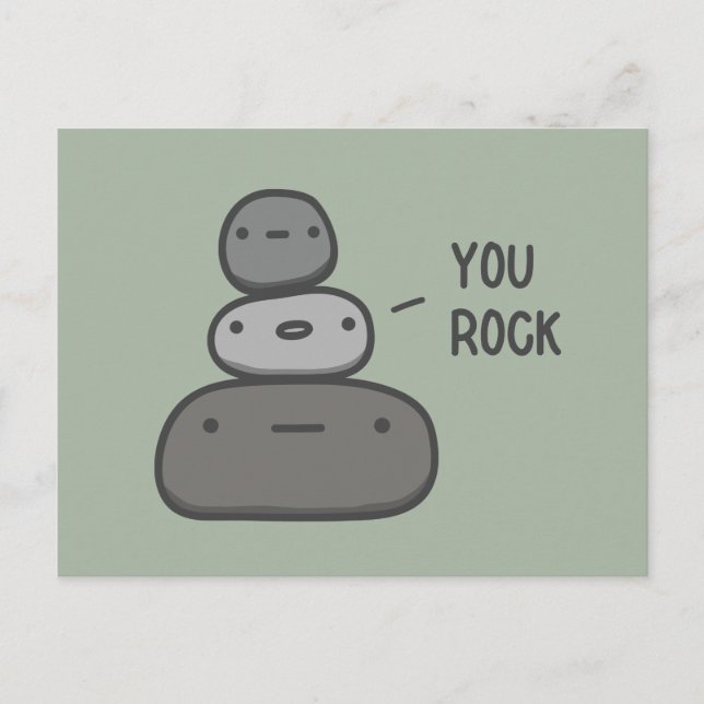 You Rock Postcard (Front)