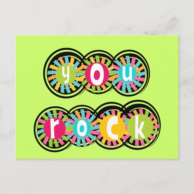You Rock Postcard (Front)