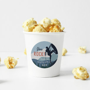 You Rock   Rock Climbing Birthday Party Favour Classic Round Sticker